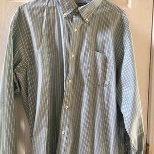 Mens Lands End No Iron Oxford 17 1/2 34